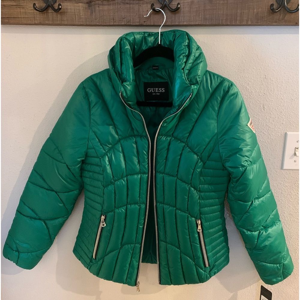 Guess Green Medium Puffer Jacket